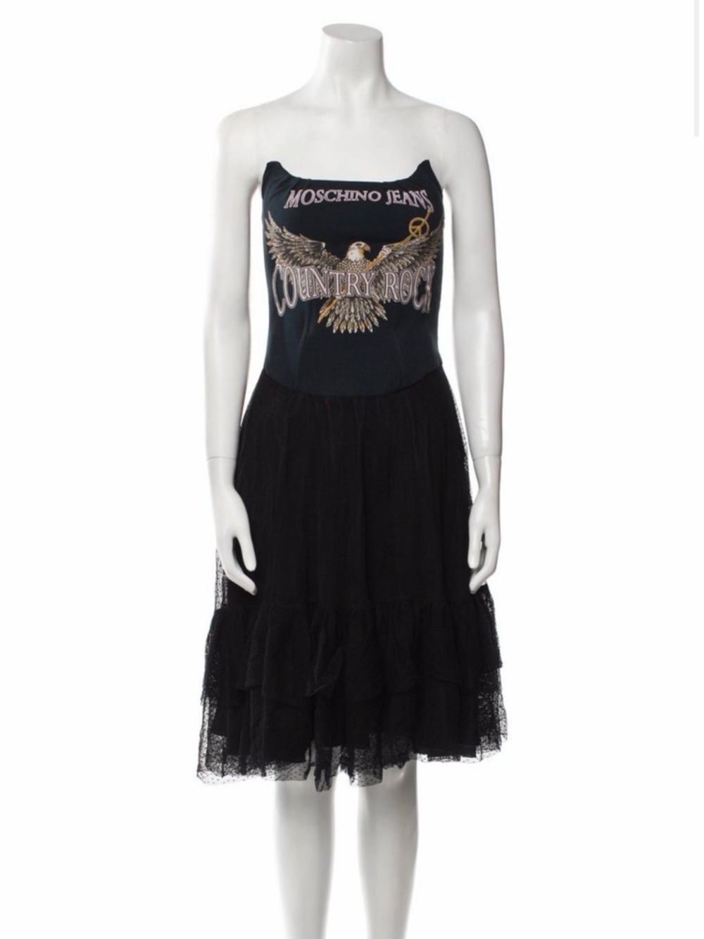 Vintage Moschino Country Rock Dress Tulle